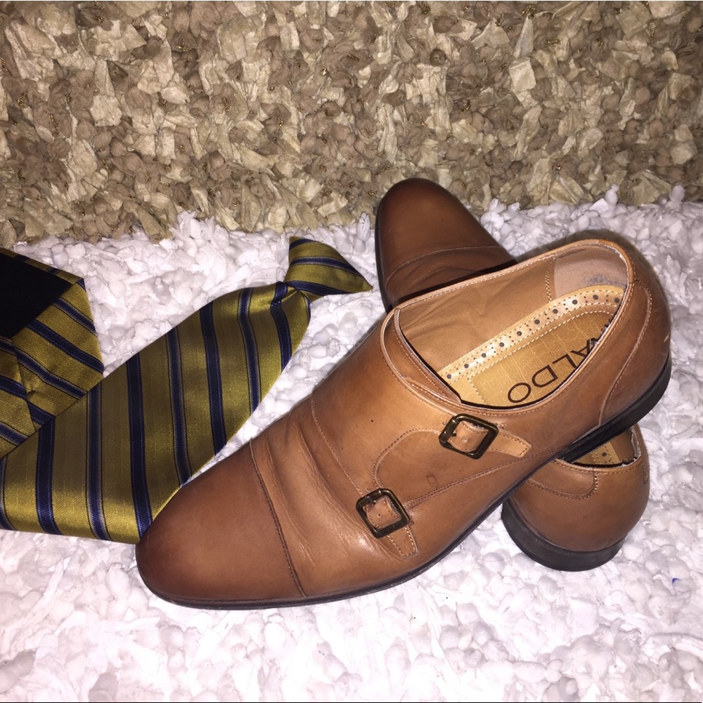 Brown Monkstrap ALDO dress shoe